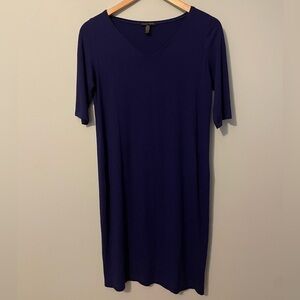 Eileen Fisher Dark Blue Dress XS